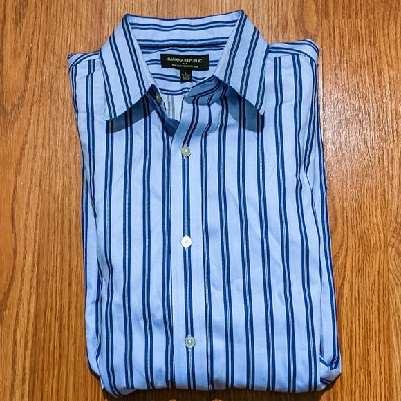 Banana Republic shirt, tailored fit, men's large - Picture 2 of 14